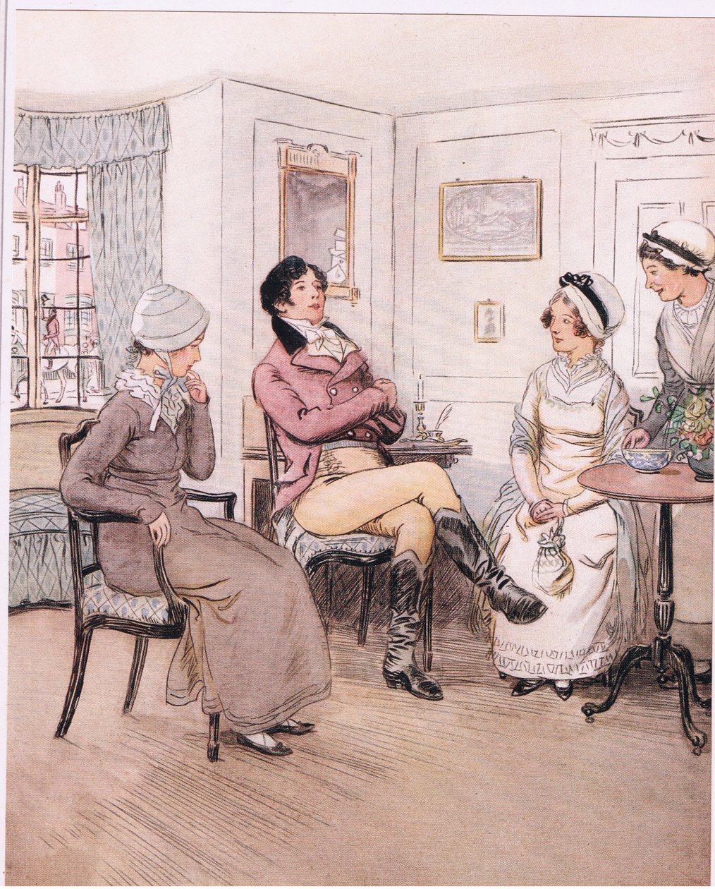 Valentine: "Sajnálom, hogy kint vannak, Patty, de várom, hogy visszatérjenek." (litho) alkotó: Hugh Thomson