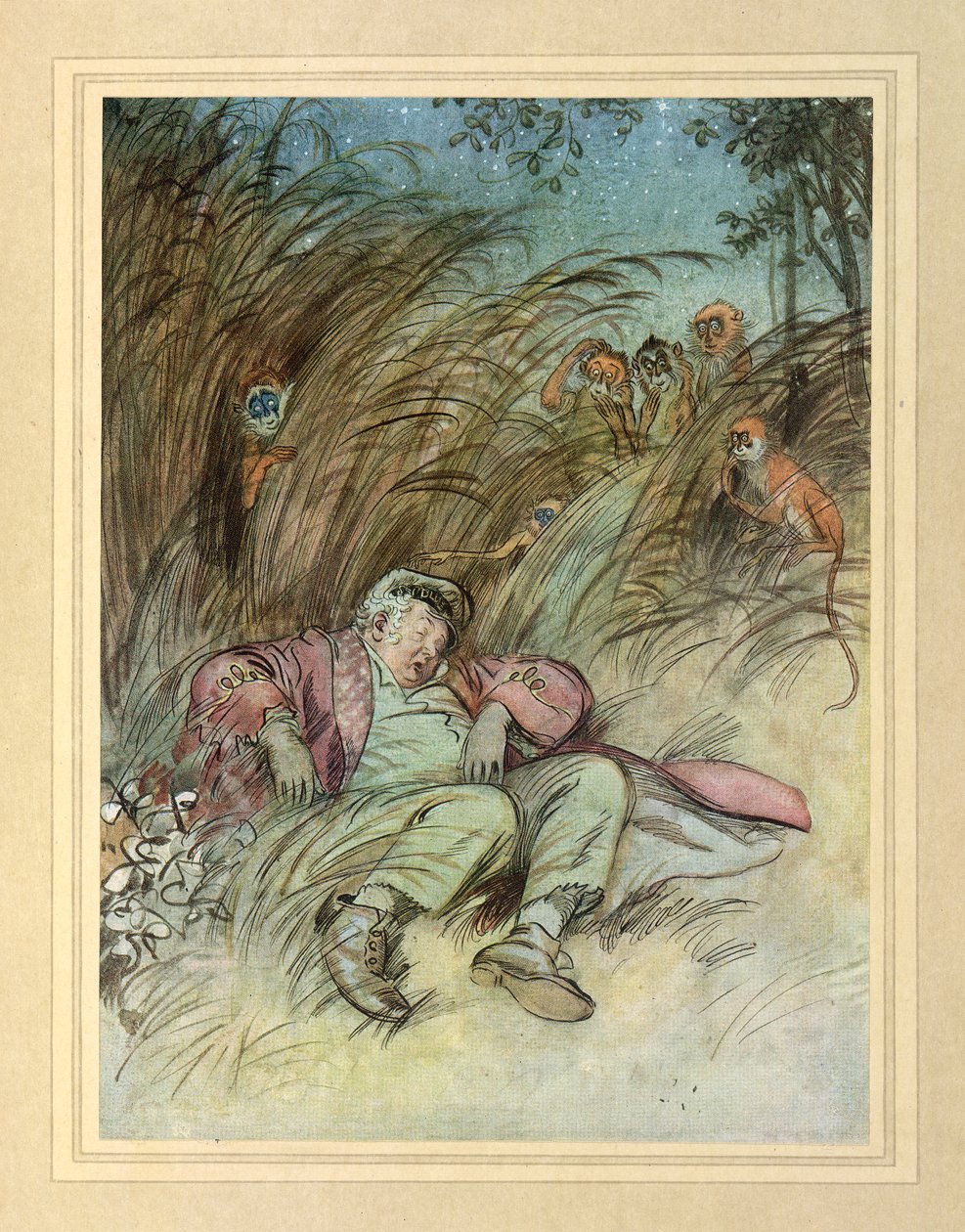 A majmok nézték, J. M. Barrie „The Admirable Crichton” című művéből alkotó: Hugh Thomson