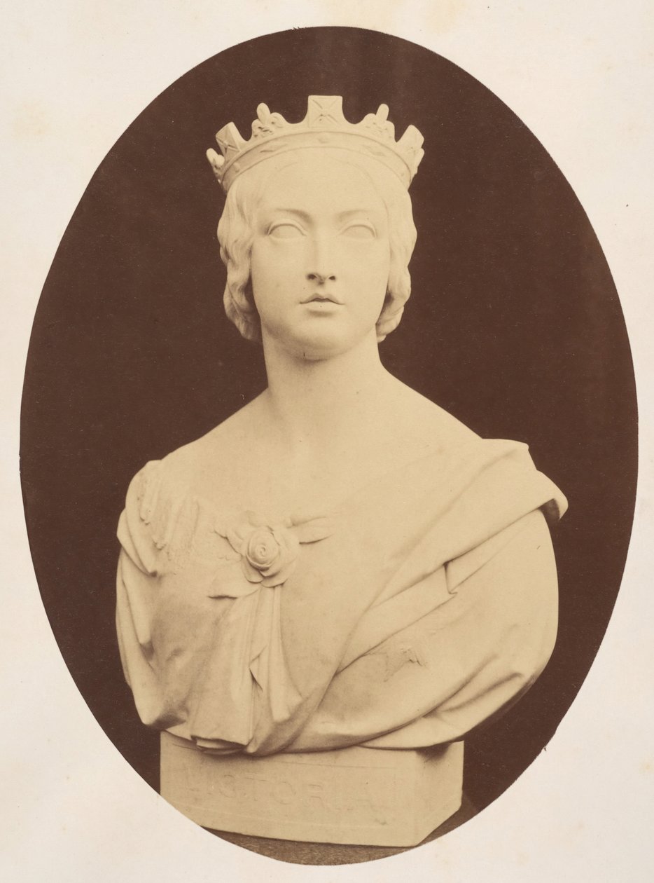 Joseph Durham, Viktória királynő mellszobra másolata, Esq. F.S.A., 1857. alkotó: Hugh Welch Diamond