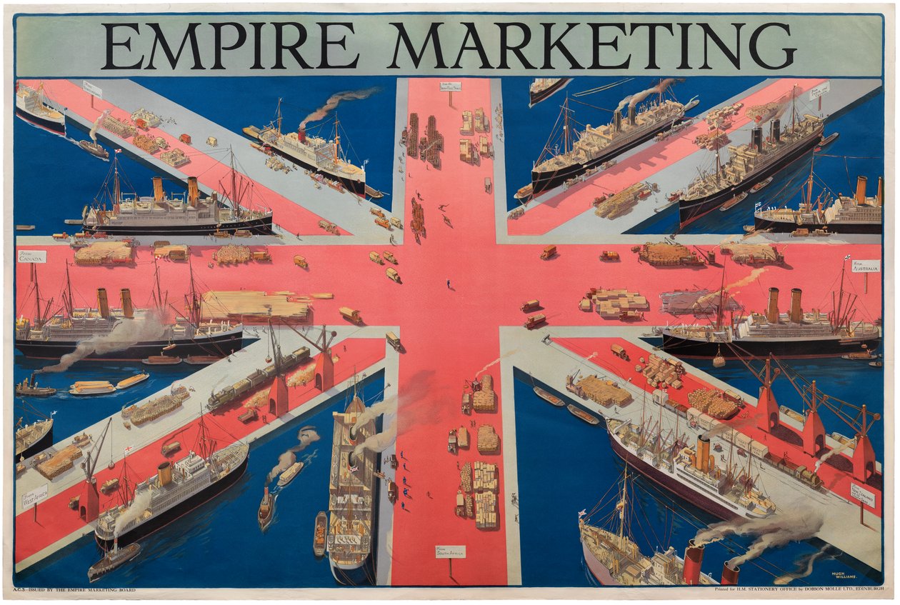 Empire Marketing (színes litográfia) alkotó: Hugh Williams