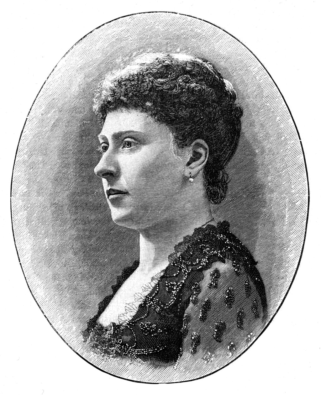 Beatrice hercegnő, Viktória királynő legfiatalabb lánya, 1900. alkotó: Hughes and Mullins