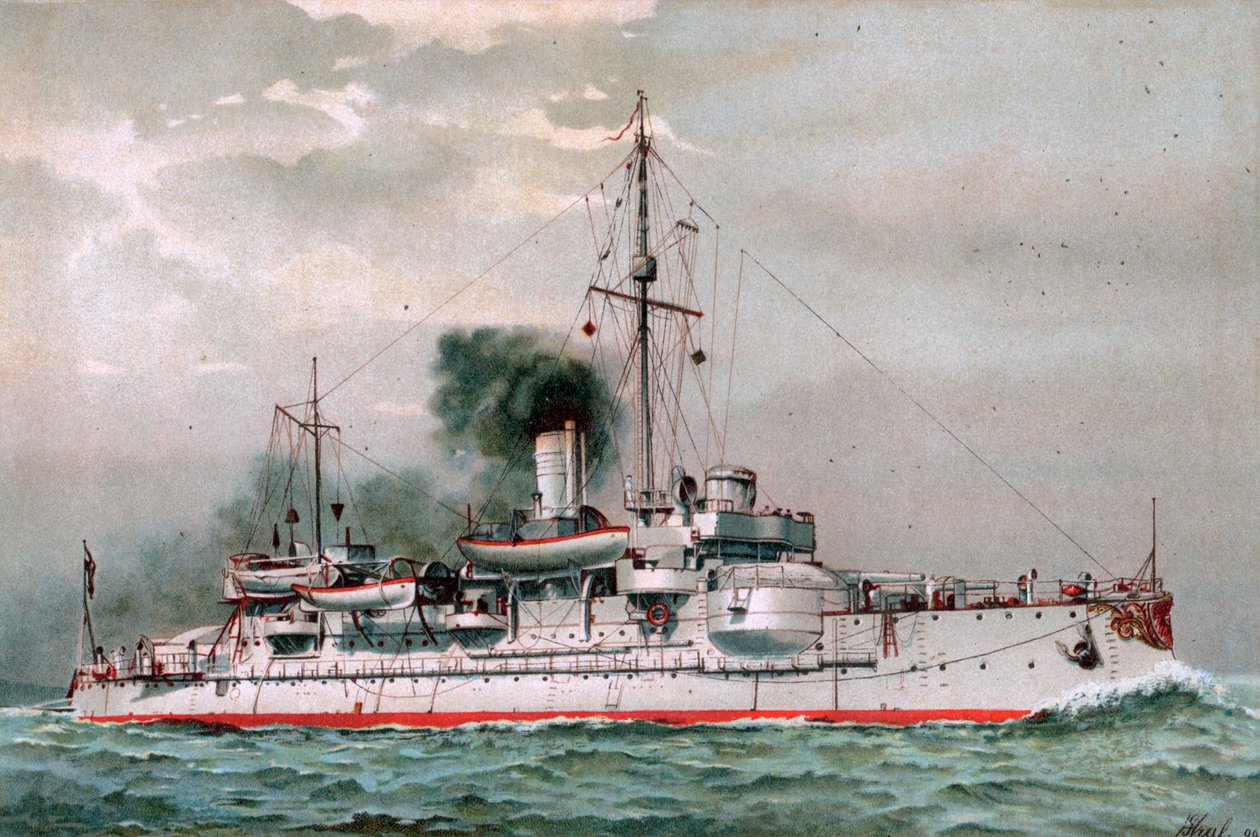 S.M. Parti páncélozott hajó, a Hagen alkotó: Hugo Graf