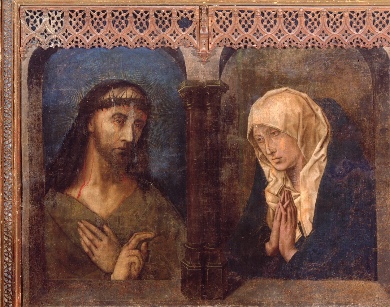 Krisztus és a gyászoló Szűz alkotó: Hugo van der Goes