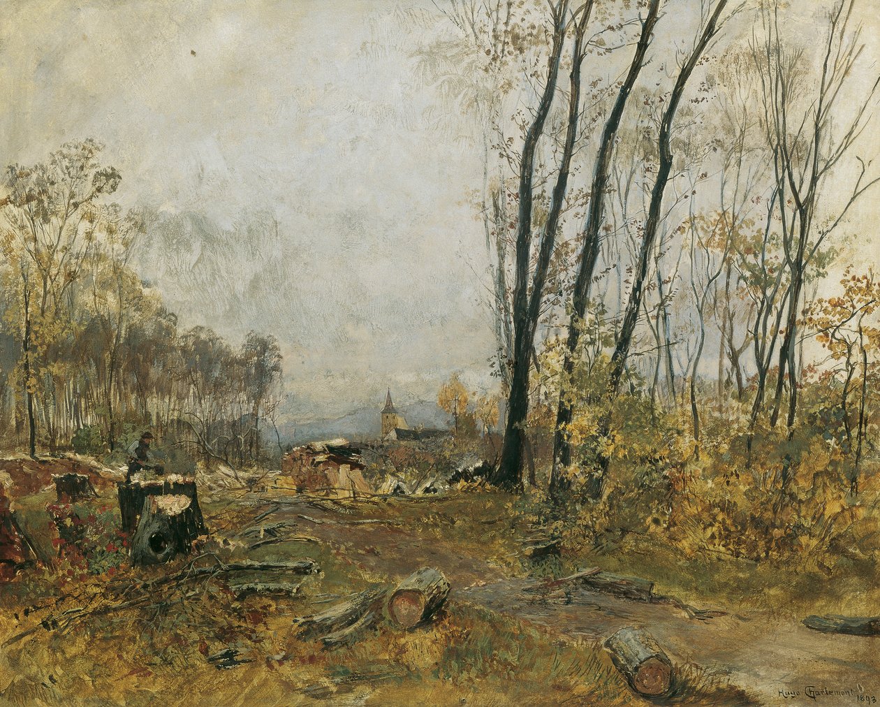 Au Klosterneuburg közelében alkotó: Hugo Charlemont