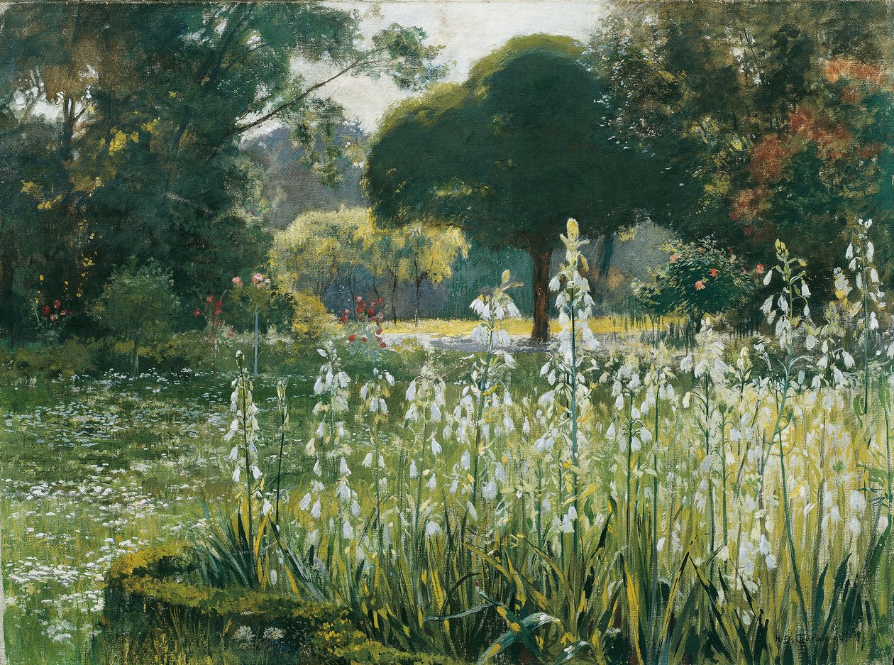 Nyári jácintok (Galtonia) alkotó: Hugo Charlemont