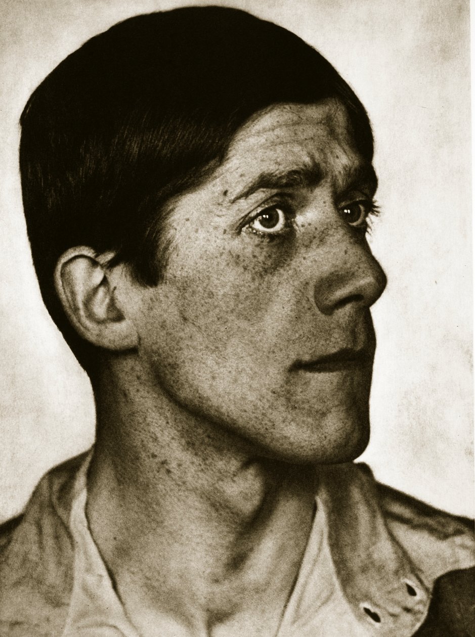 Oskar Kokoschka (szépia fotó) alkotó: Hugo Erfurth
