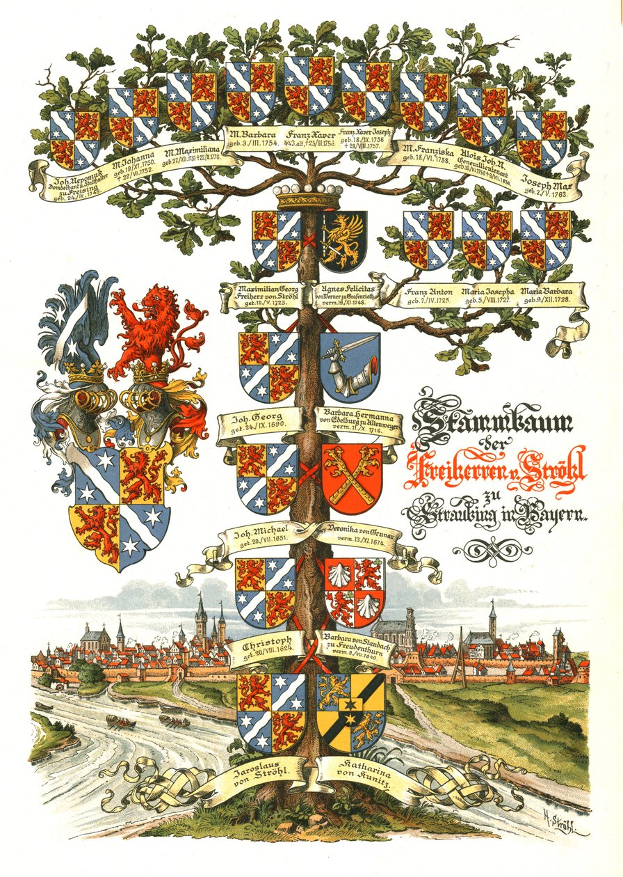 Strohl heraldikai fa alkotó: Hugo Gerard Strohl