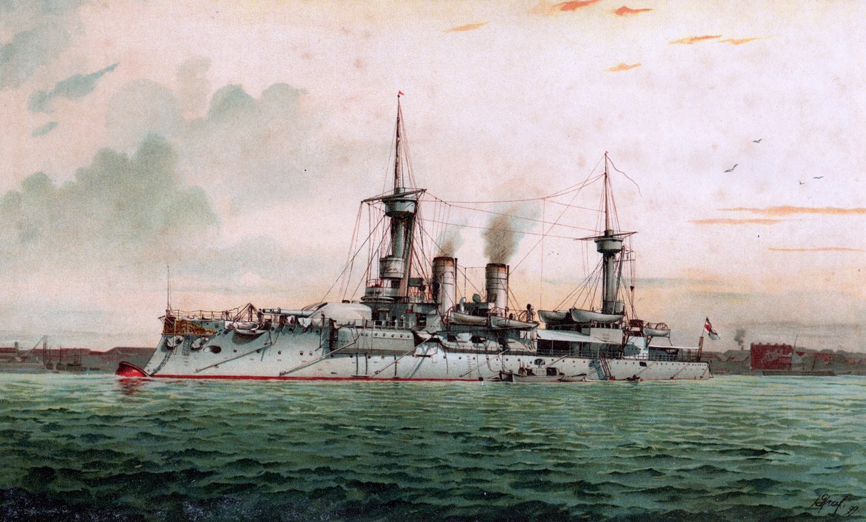 S.M. Weissenburg csatahajó alkotó: Hugo Graf