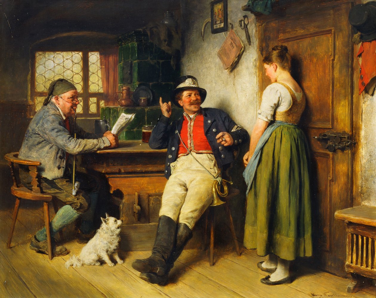 Figurák egy belső térben, 1891 alkotó: Hugo Kauffmann