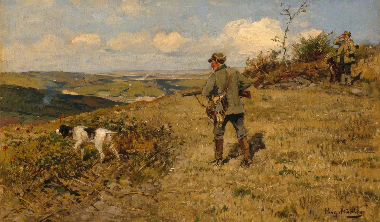Őszi vadászat alkotó: Hugo Muhlig