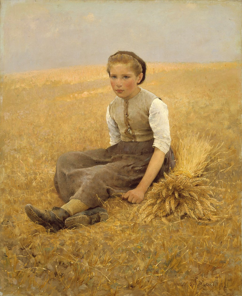 The Little Gleaner, 1884 alkotó: Hugo Salmson