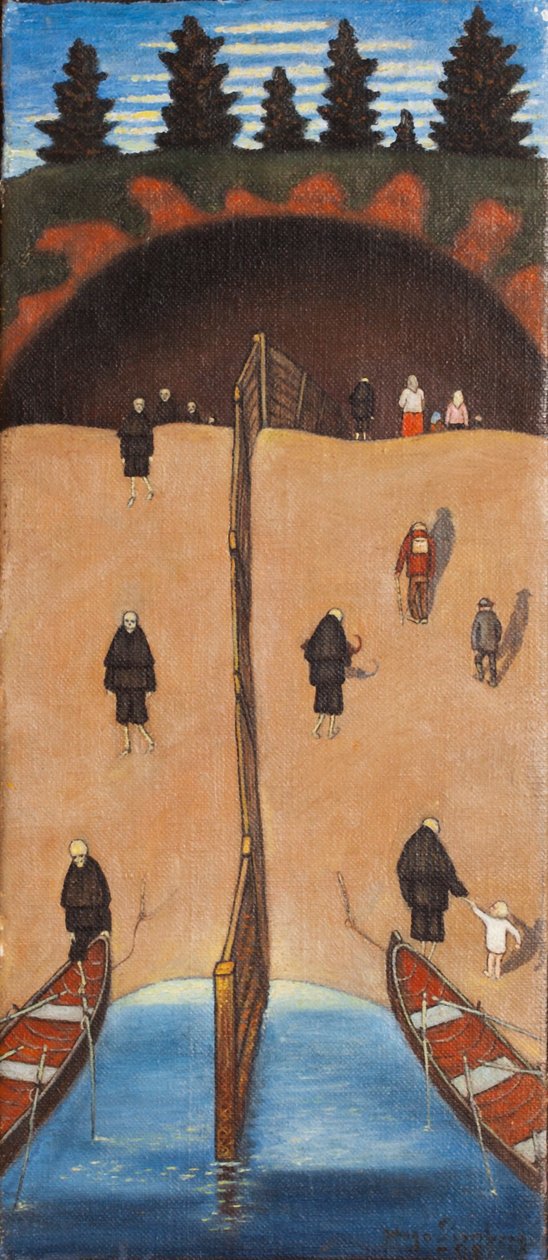 Tuonela kapujában alkotó: Hugo Simberg
