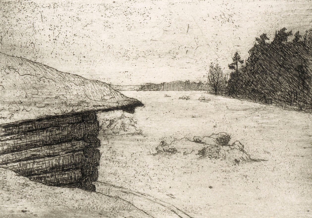 Pajta télen alkotó: Hugo Simberg