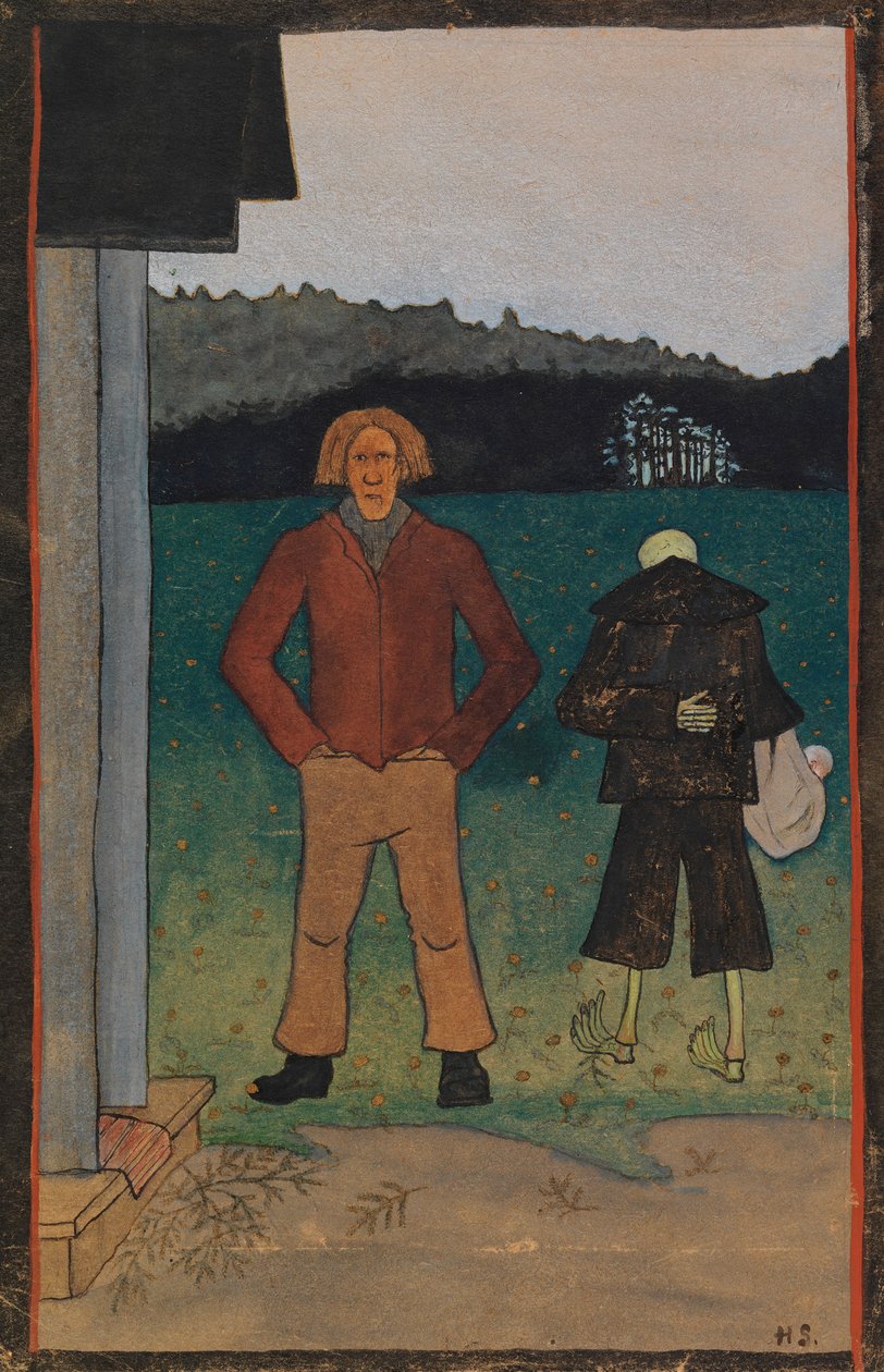 Der Tod und der Bauer alkotó: Hugo Simberg