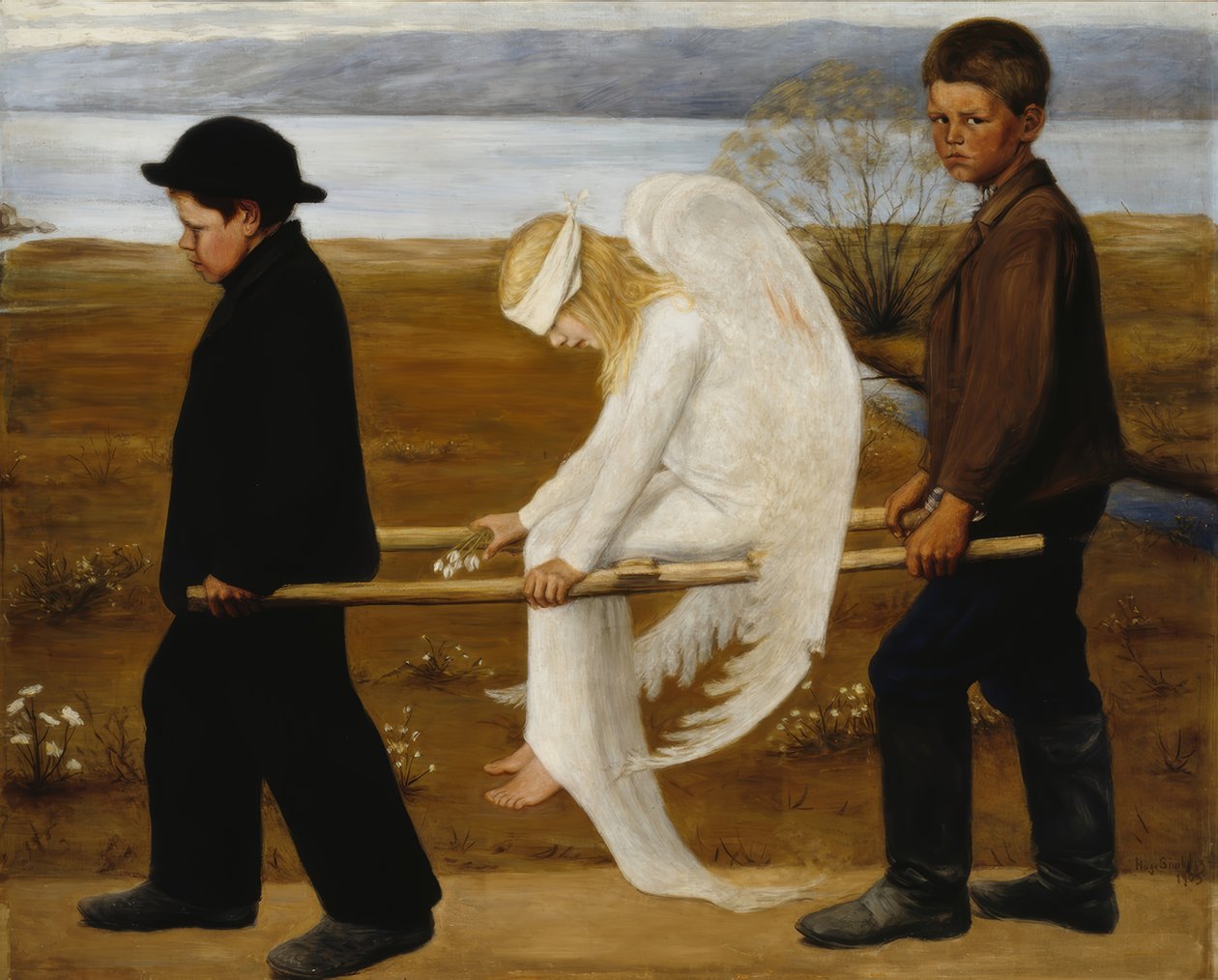 A sebesült angyal alkotó: Hugo Simberg