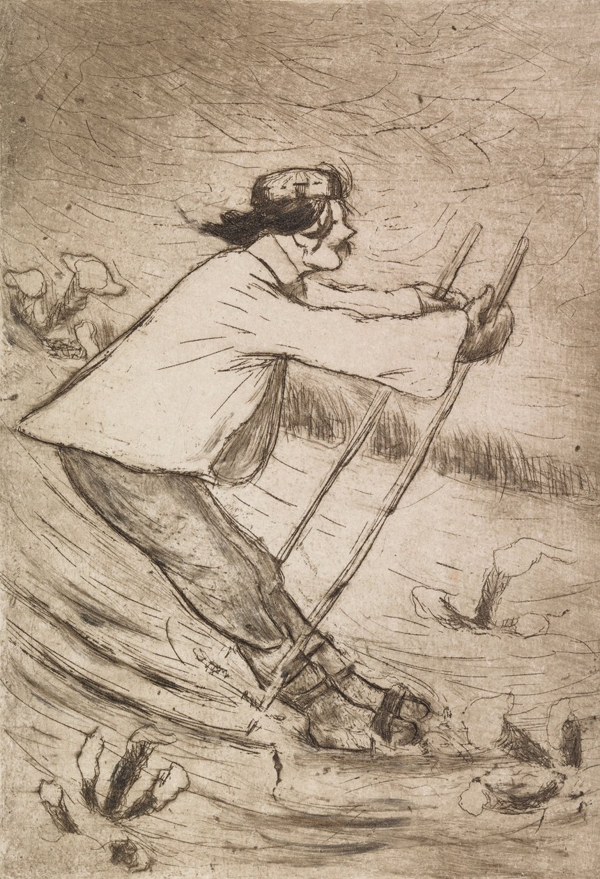 Síelő Gallen-Kallela alkotó: Hugo Simberg