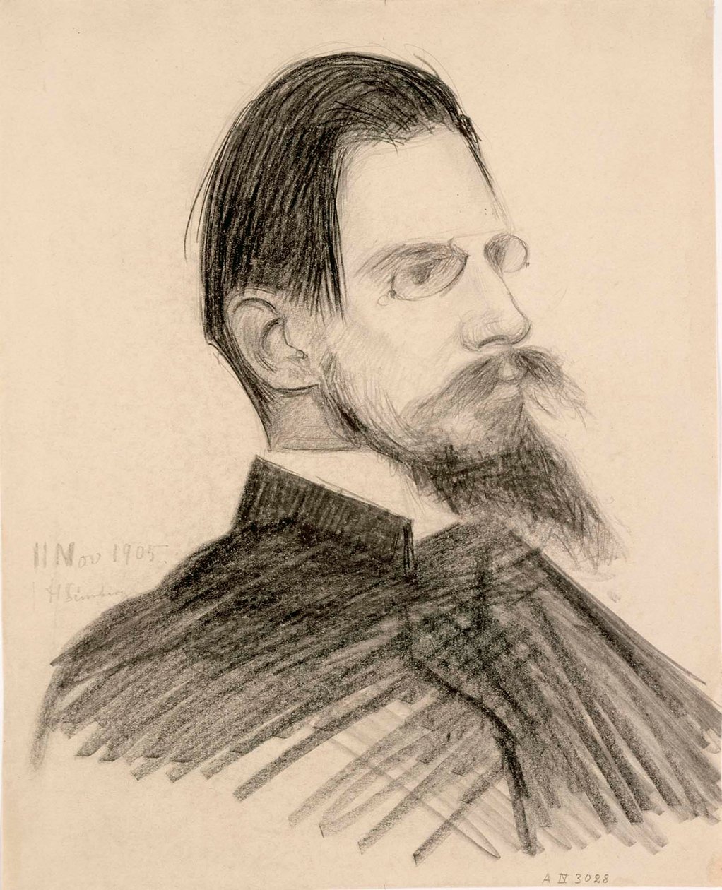 Otto Donner portréja alkotó: Hugo Simberg
