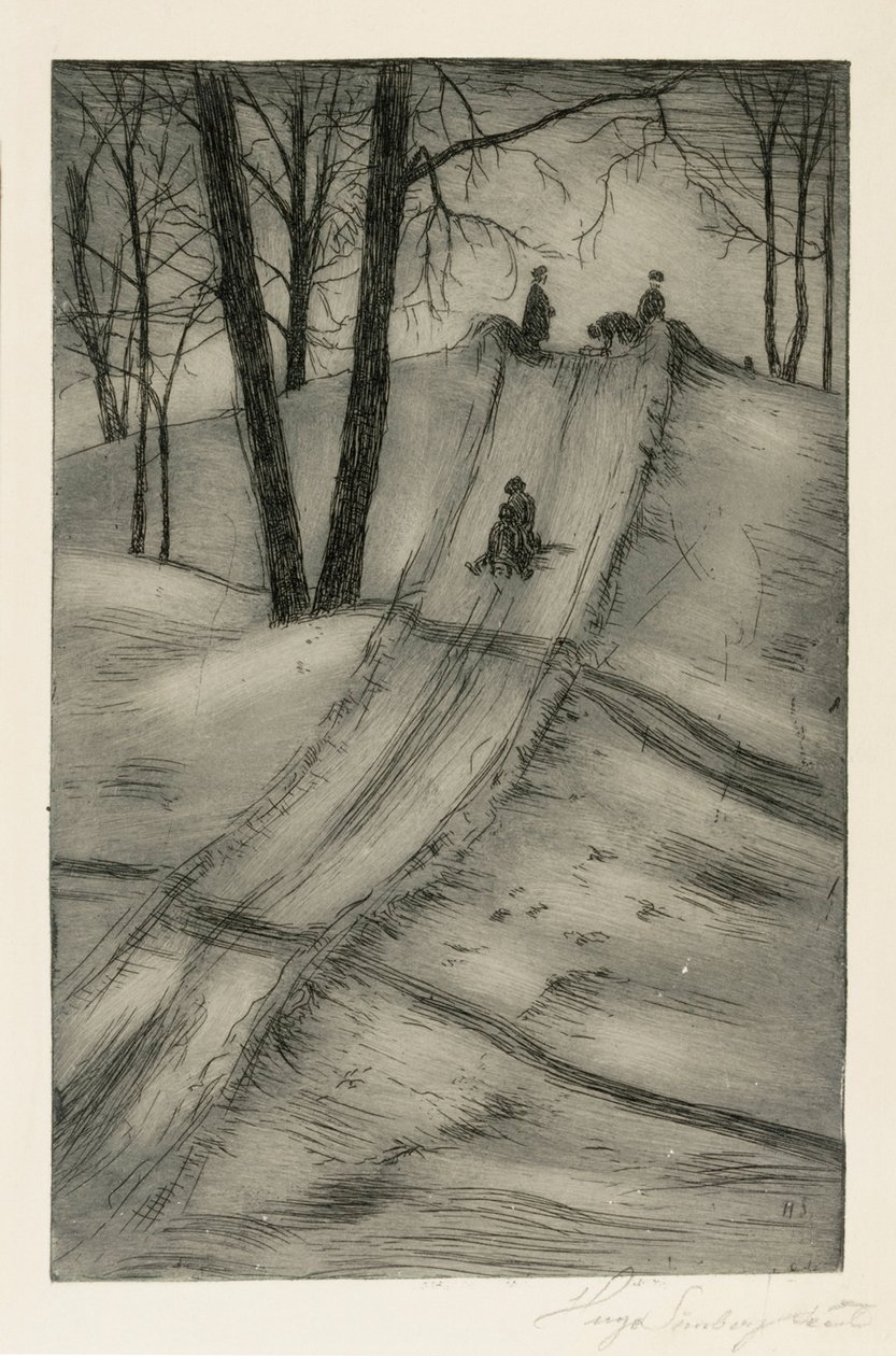 Szánkócsúszda alkotó: Hugo Simberg