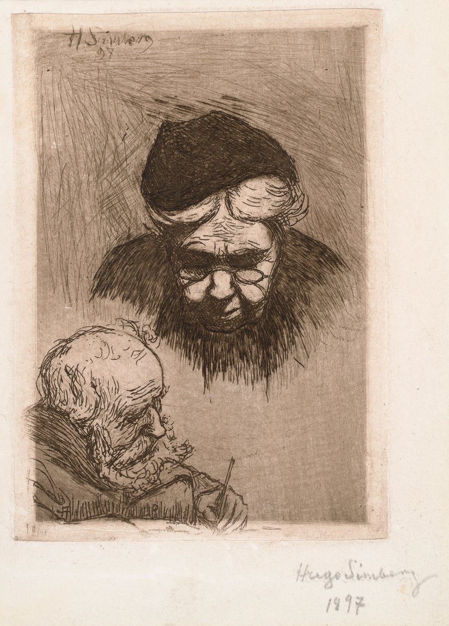 A művész nagynénje és apja alkotó: Hugo Simberg