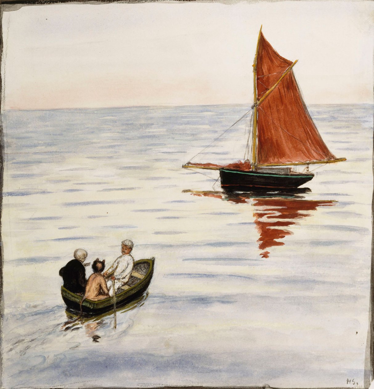 Útitársak alkotó: Hugo Simberg