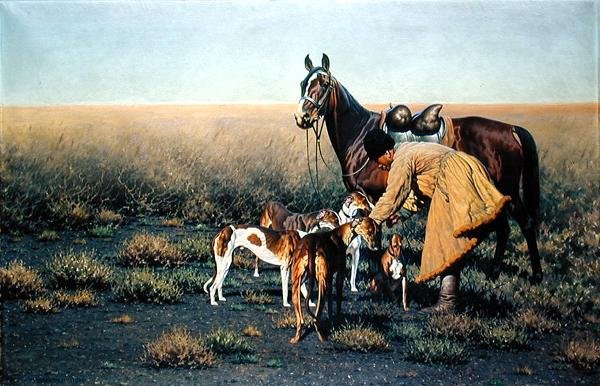 A kiszáradt sztyeppén alkotó: Hugo Ungewitter