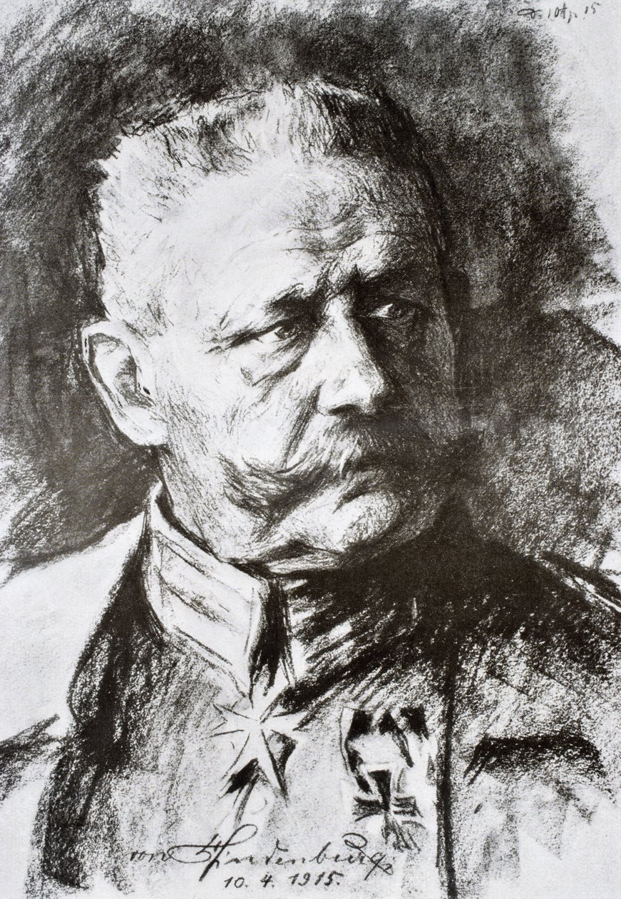 Paul von Hindenburg tábornok alkotó: Hugo Vogel