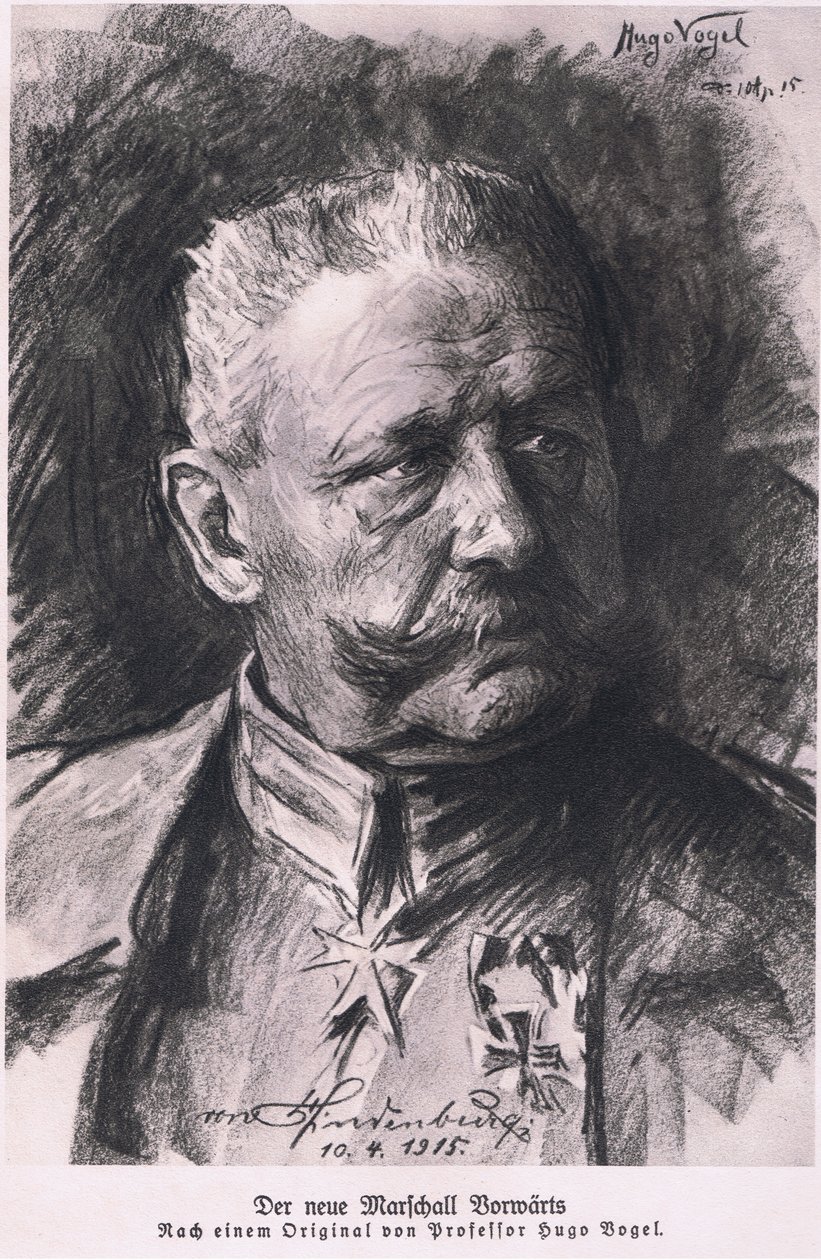 Hindenburg, Hindenburgból, kiadó: Daterlandijrcher Derlag & H Weller Berlin, 1928 alkotó: Hugo Vogel