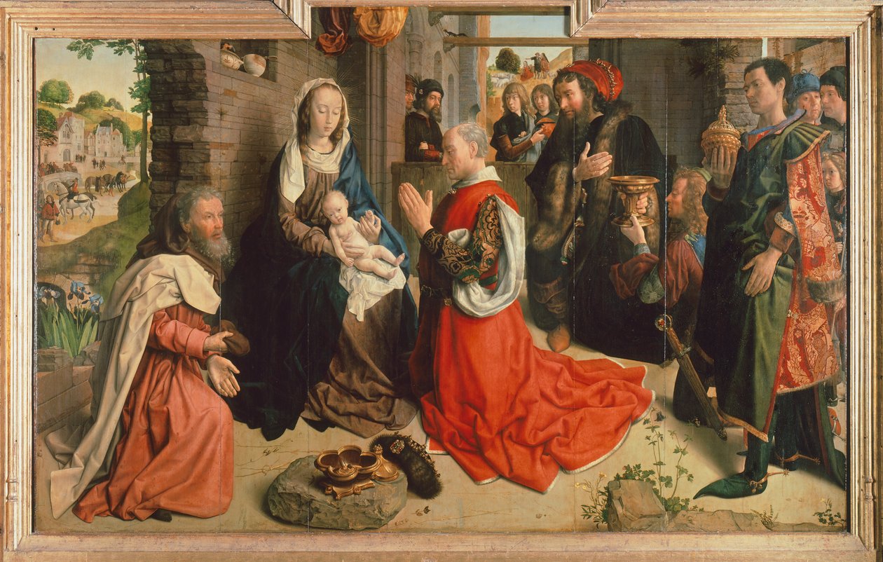 A mágusok imádása, 1470 körül (olaj, tábla) alkotó: Hugo van der Goes