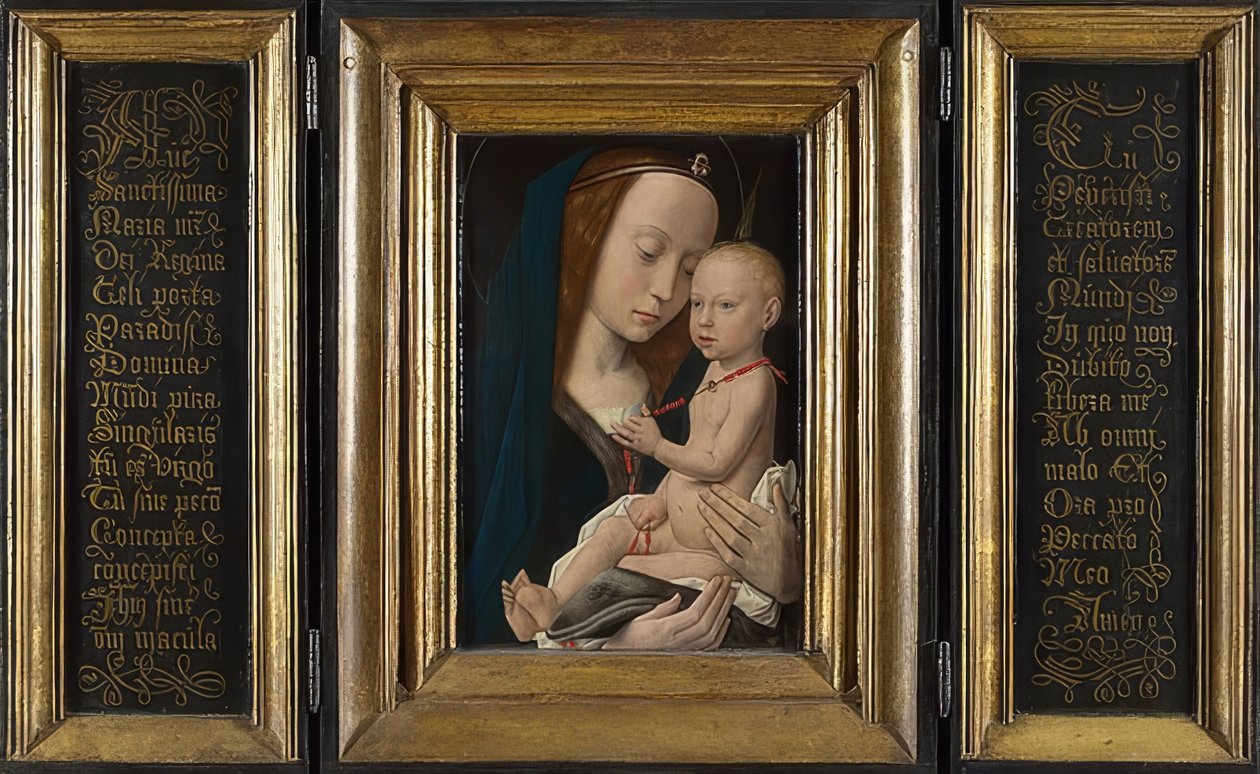 Madonna a gyermekkel. 1485 körül alkotó: Hugo van der Goes