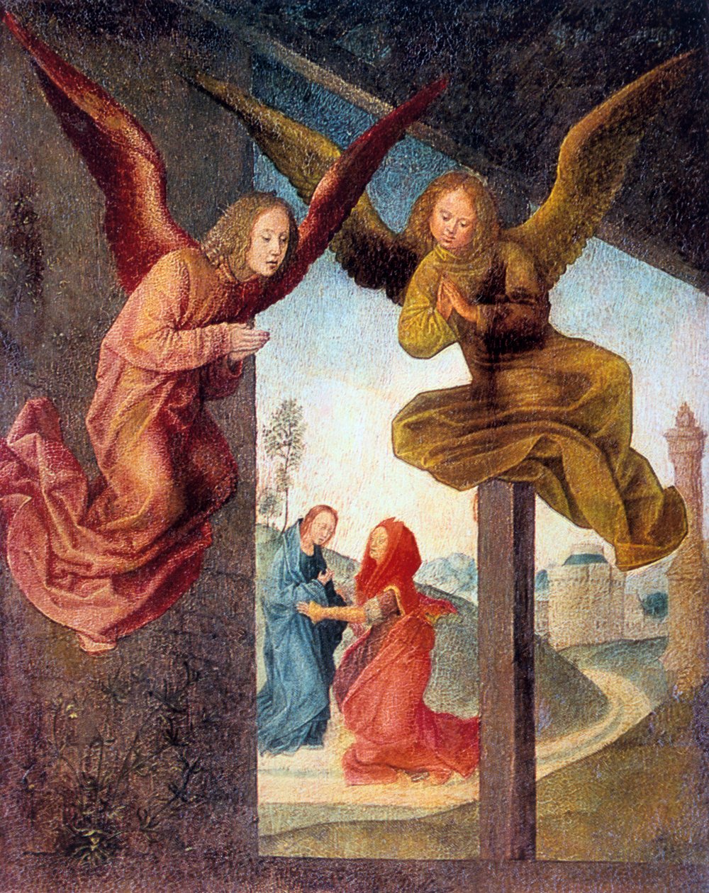 A mágusok imádása, részlet, 15. század. alkotó: Hugo van der Goes