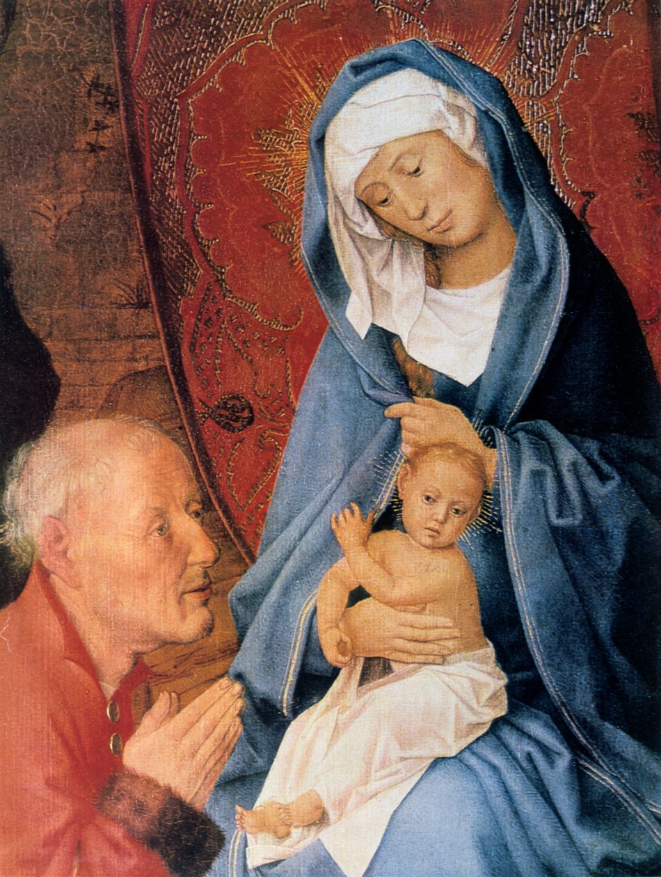 A mágusok imádása, részlet, 15. század. alkotó: Hugo van der Goes