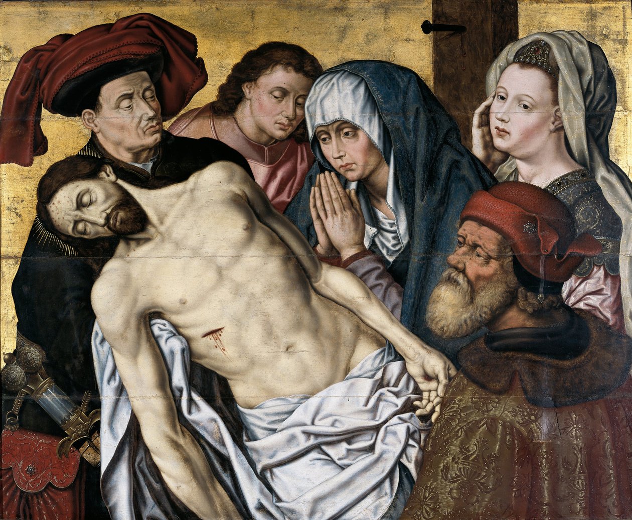 Krisztus letétele alkotó: Hugo van der Goes