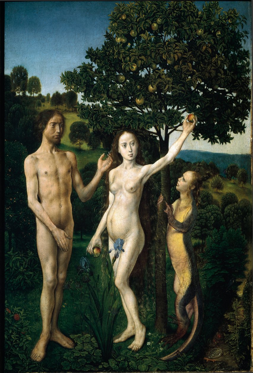 Az eredeti halászat egy diptichon paneljének részlete. Hugo van der Goes „Ghent Hugh”-ként ismert festménye” (1440-1482). 1479 után Dim. 38,8x23 cm Bécs. Kunsthistorisches Museum, Ausztria alkotó: Hugo van der Goes