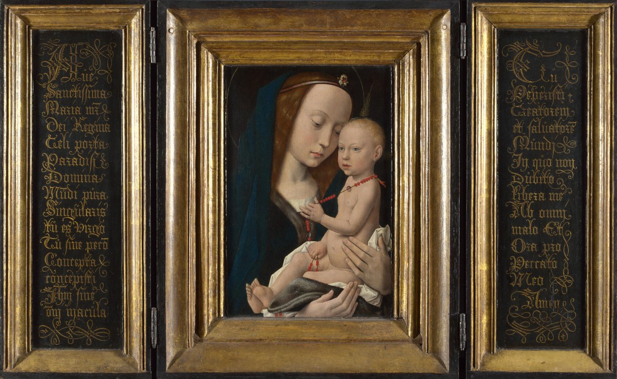 Szűz és gyermek, 1485 körül alkotó: Hugo van der, Goes