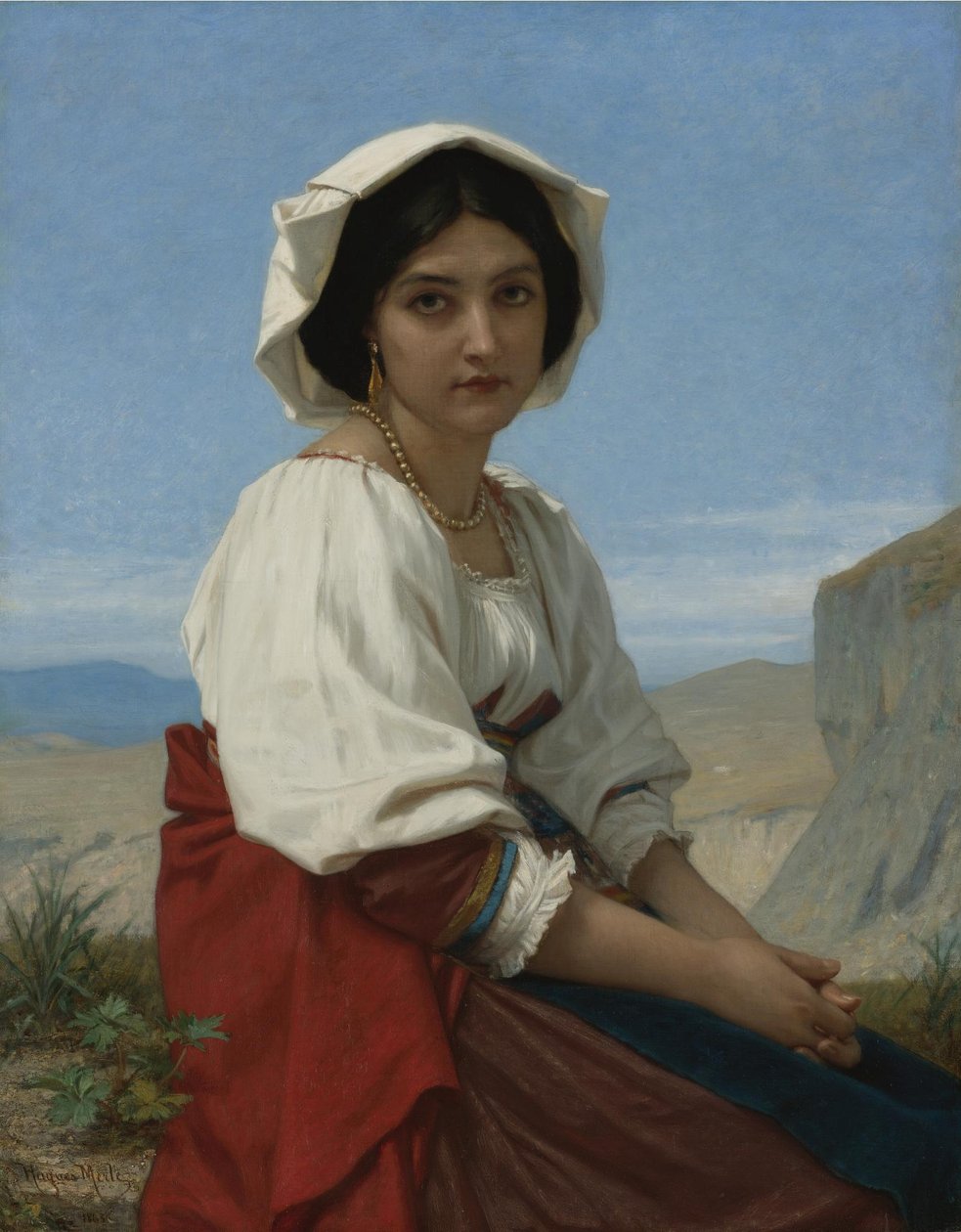 Olasz lány alkotó: Hugues Merle