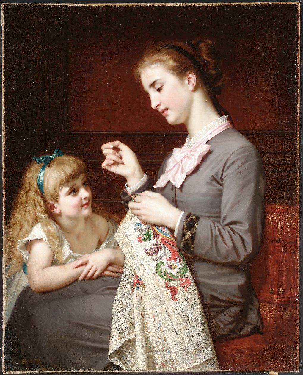 A hímzés lecke alkotó: Hugues Merle