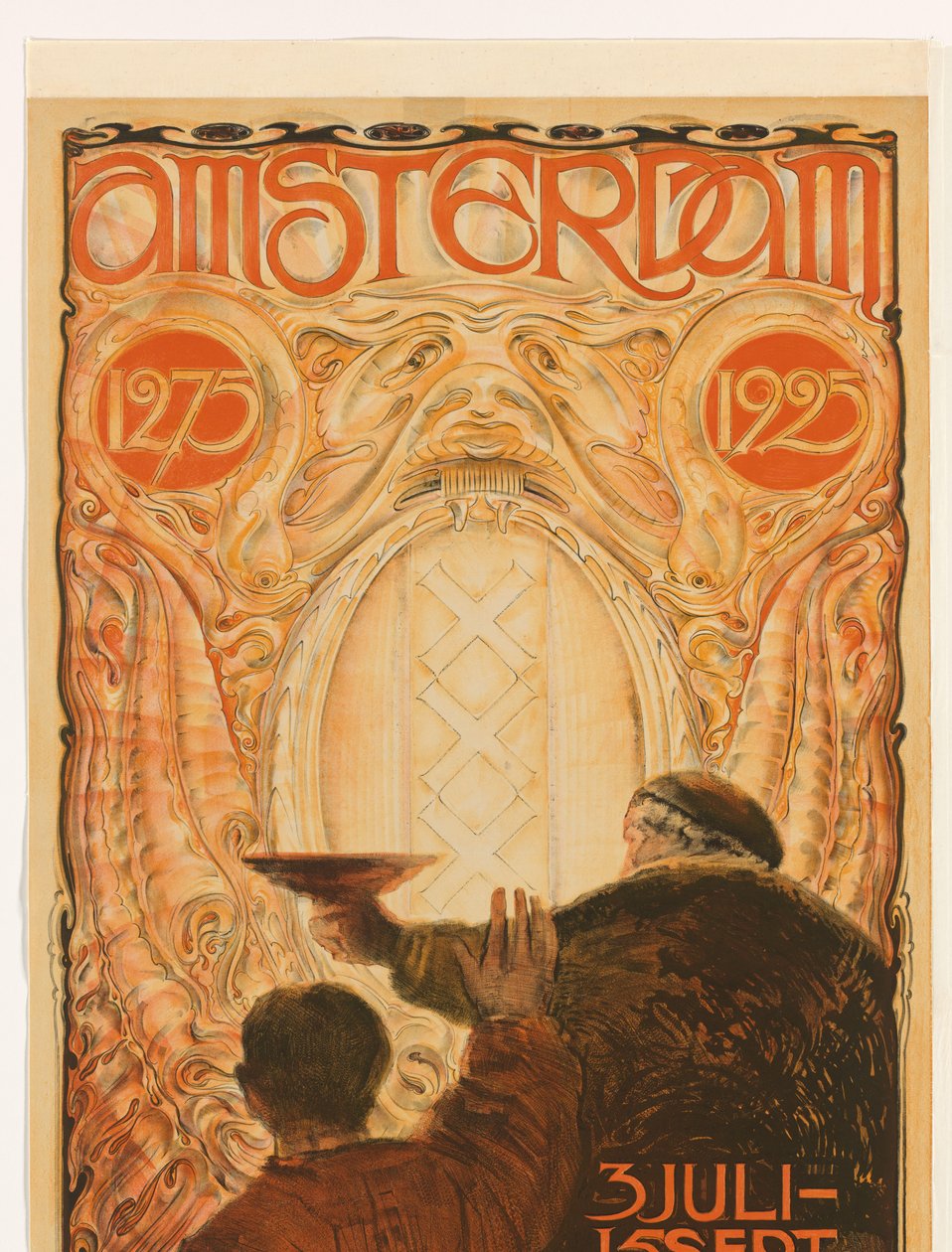 Az Amszterdam 1275-1925 című kiállítás plakátja Amszterdam 1275 1925 (cím a tárgyon) alkotó: Huib Luns