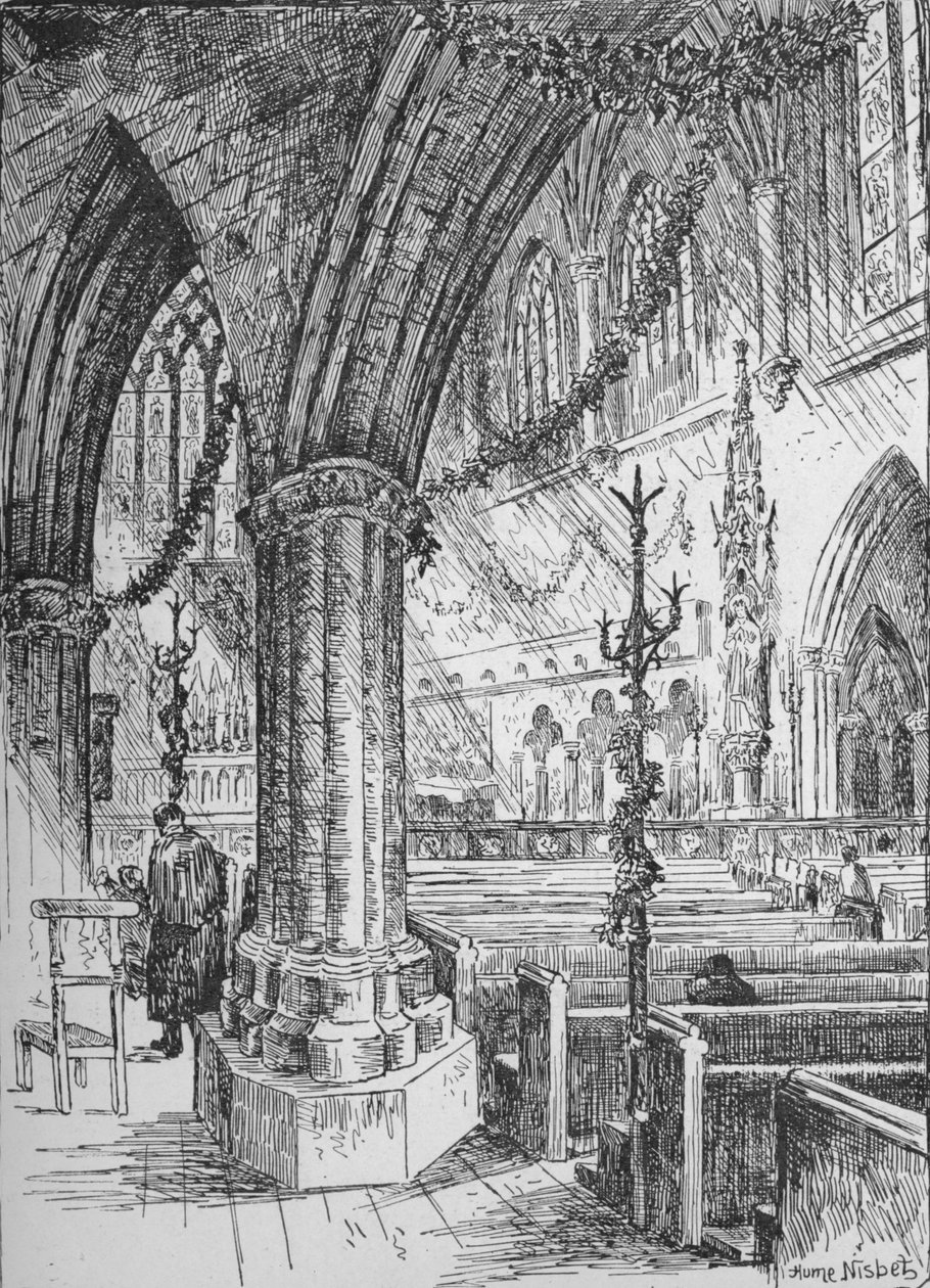 The Sanctuary, Farm Street, 1890 alkotó: Hume Nisbet