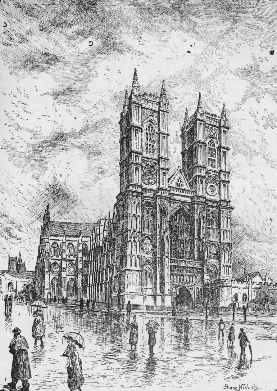 Westminster Abbey, 1890 alkotó: Hume Nisbet