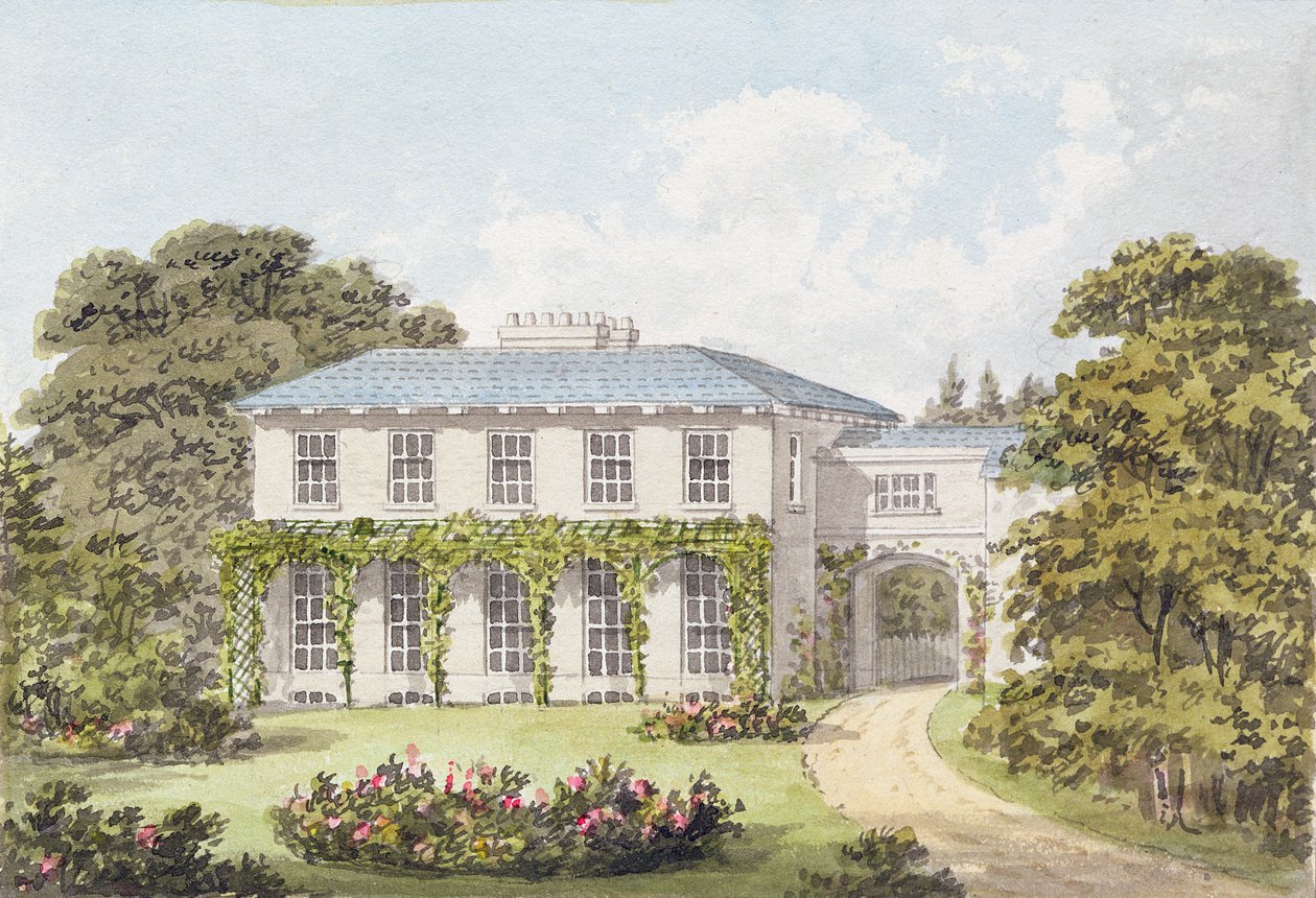 Tervezés egy ház déli homlokzatához a Clapham Common területén William Holme számára alkotó: Humphry Repton