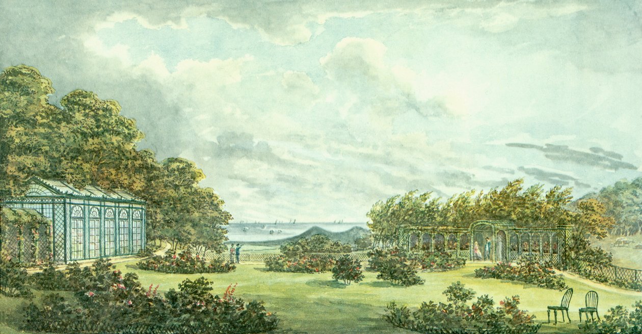 Vörös könyv Sheringham Hall számára, 1812 körül alkotó: Humphry Repton