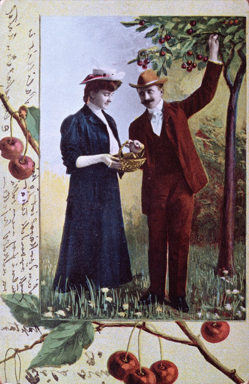 Pár cseresznyét szed, 1908 körül alkotó: Hungarian School