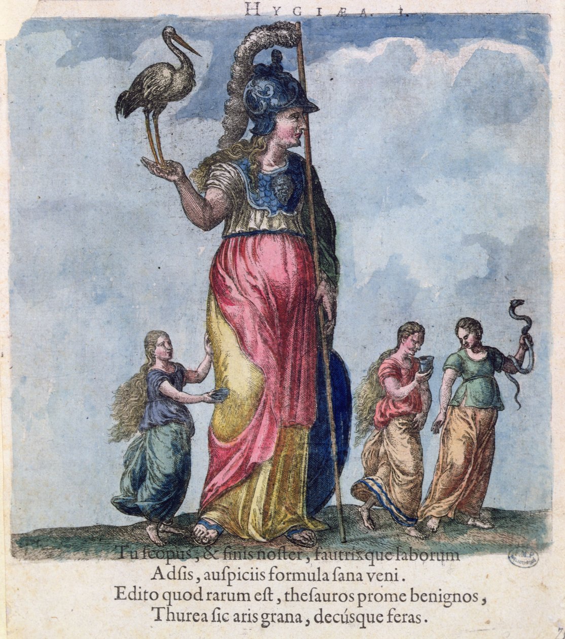 Hygieia, a magyar orvos, Sambucus orvosportrék gyűjteményéből. alkotó: Hungarian School