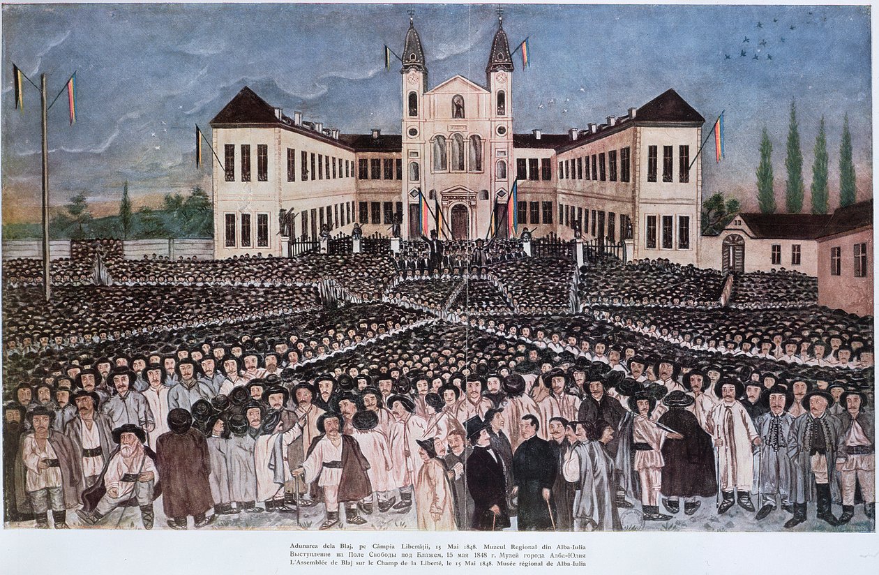 A román parasztok nagygyűlése az erdélyi Blajnál 1848. május 15-én alkotó: Hungarian School