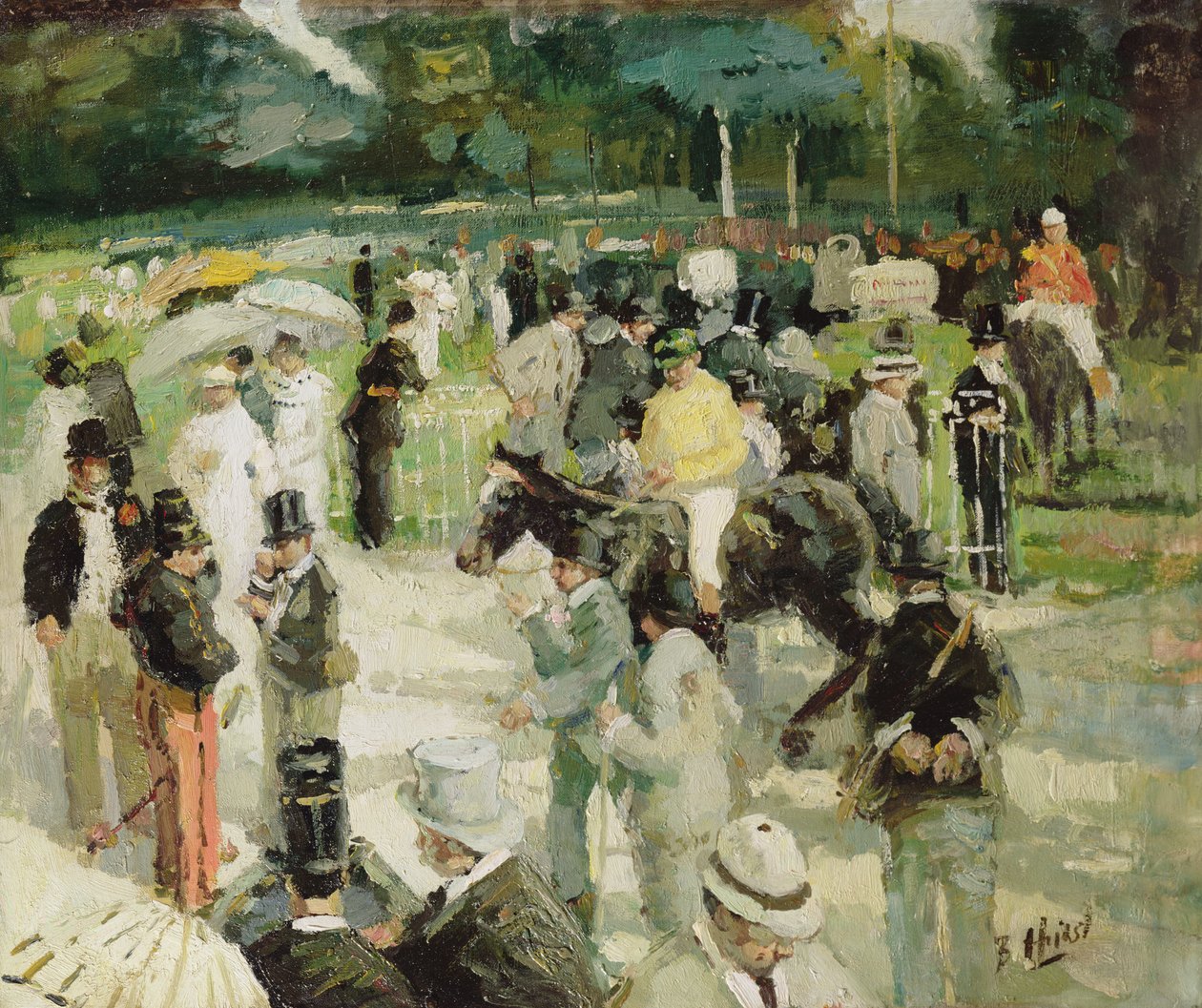Versenyzés Longchampban (olaj, vászon) alkotó: Hurst Balmford