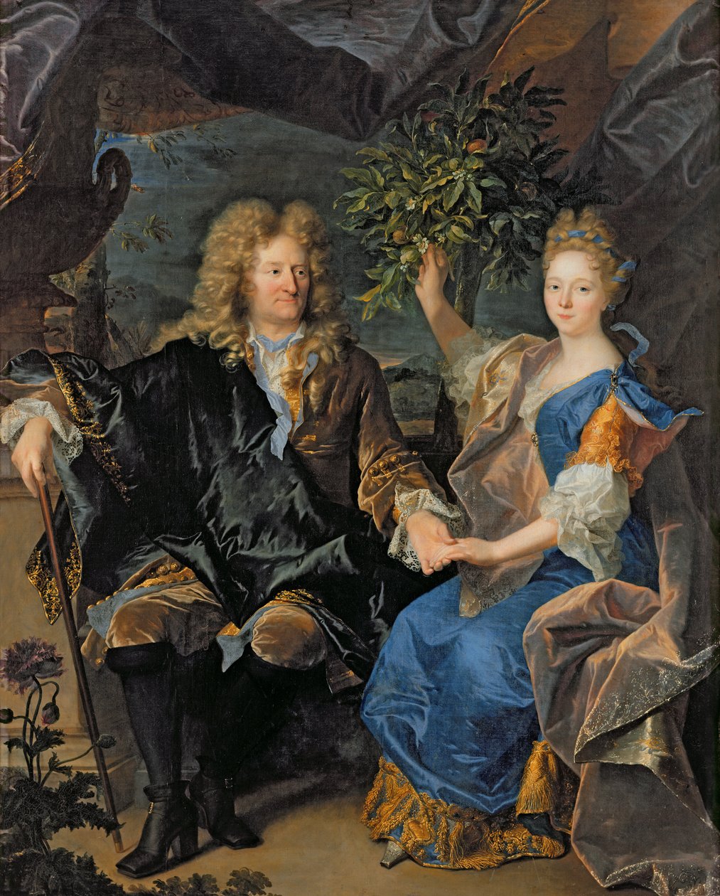 Jan-Andrezj Morszstyn gróf (1619-93) és lánya, Isabelle Morszstyn-Czartoryski, Klevan hercegné, 1693 alkotó: Hyacinthe Francois Rigaud