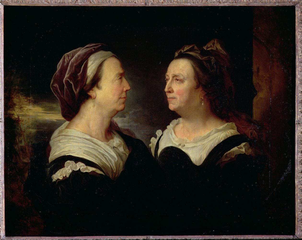 Marie Serre, a művész anyjának kettős portréja, 1695 alkotó: Hyacinthe Francois Rigaud