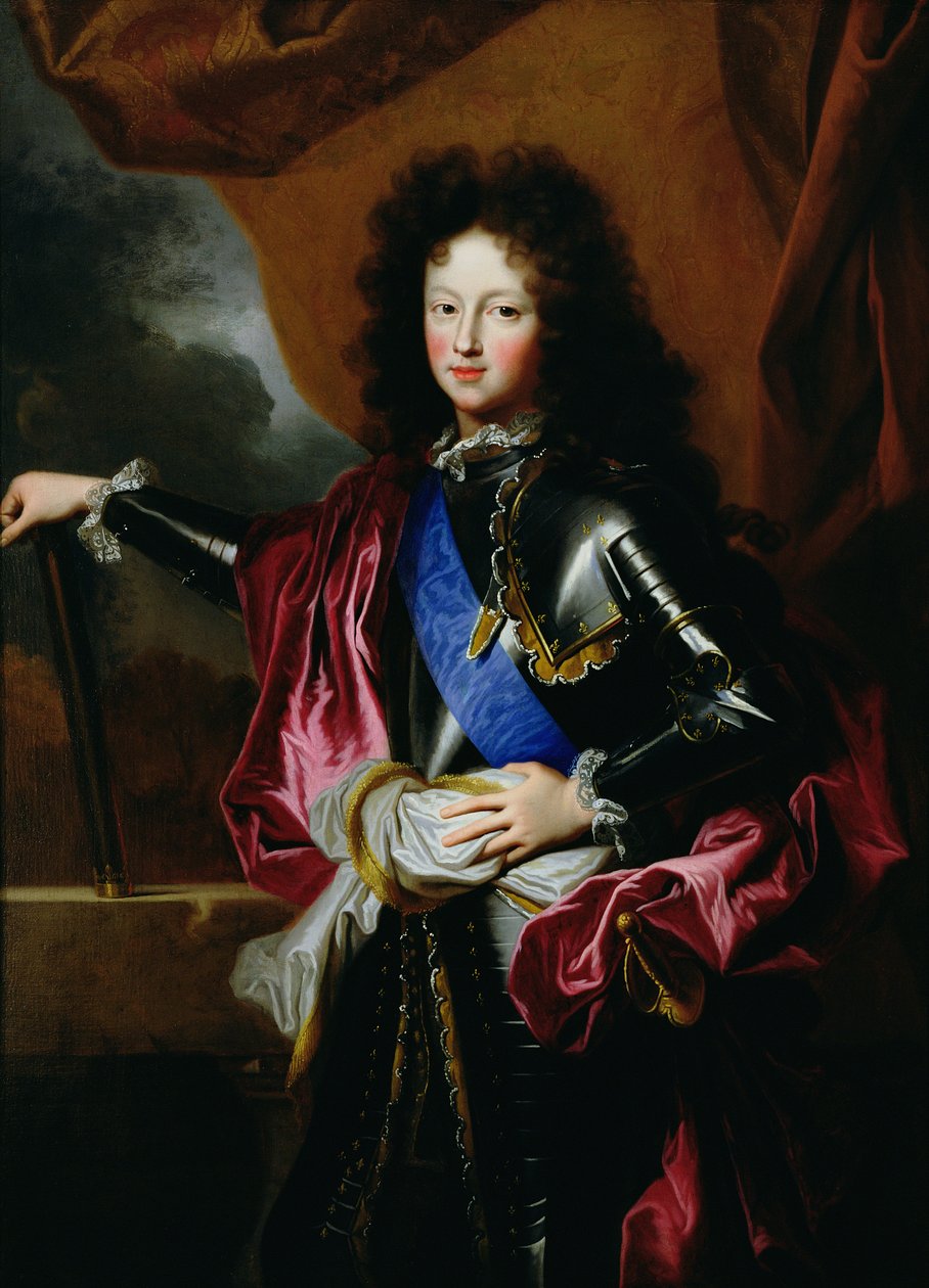 Lajos francia (1682-1712) burgundi herceg portréja, 1697 körül alkotó: Hyacinthe Francois Rigaud