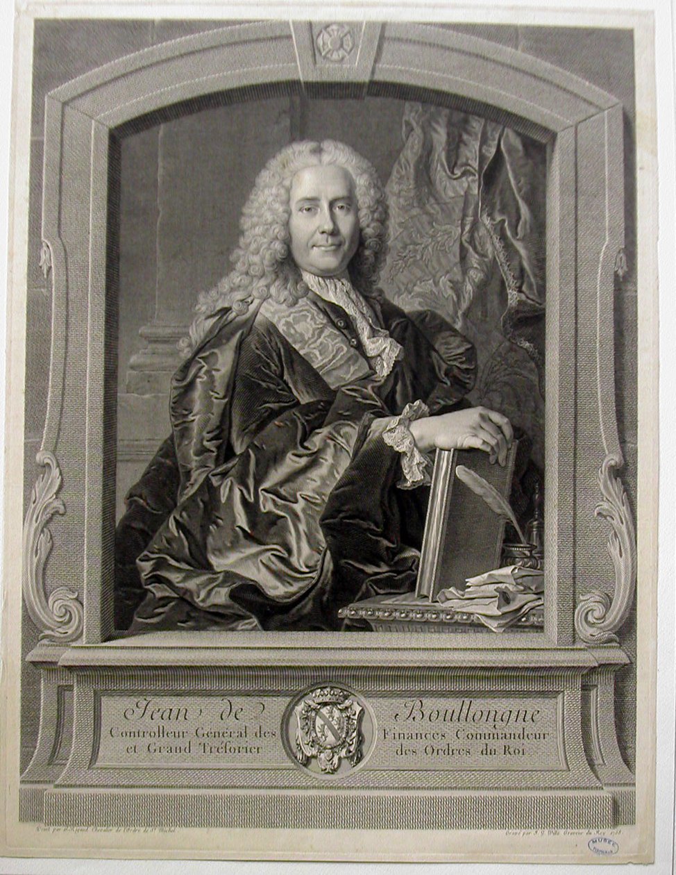 Jean-Louis de Boullongne portréja alkotó: Hyacinthe Francois Rigaud