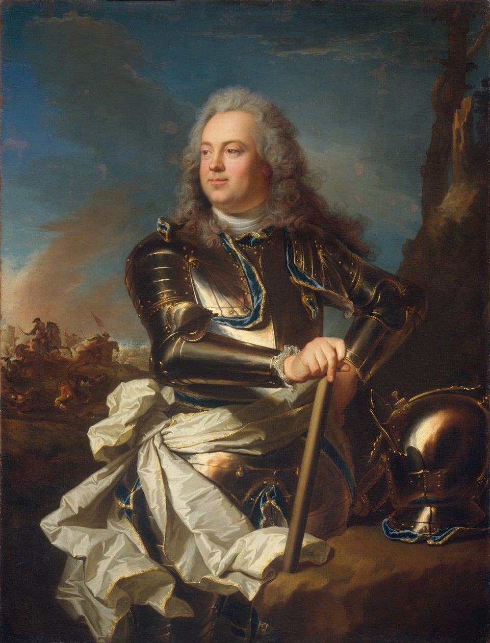 Katonatiszt portréja alkotó: Hyacinthe Francois Rigaud
